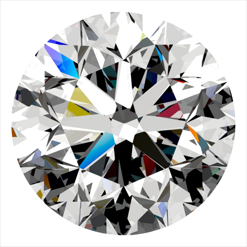0.3 carat I-VVS2 GD cut Natūralus Round Deimantas (1)