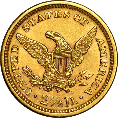 2.50 dolerių Erelis/Liberty head JAV auksinė moneta (2)