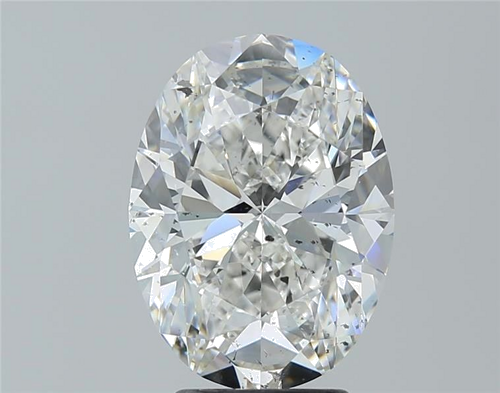 4.01 carat G-SI2 Natūralus Oval Deimantas (1)