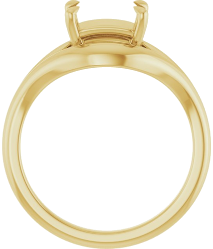 Sužadėtuvių Žiedas „Claw-Prong Solitaire“ 14k yellow gold Emerald 7.5mm x 5.5mm (2)