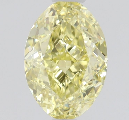 0.45 carat Fancy Intense Yellow-VVS2 Natūralus Oval Deimantas (1)