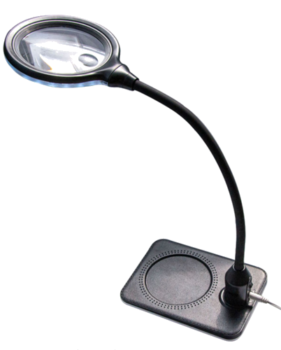 Galda palielināmais stikls – lampa 5x, 10x (1)