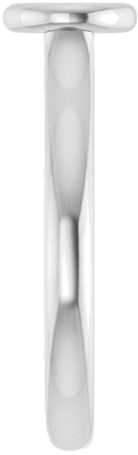 Sužadėtuvių Žiedas „Bezel-Set Solitaire“ 585 Baltojo Aukso Round 5.2mm (4)