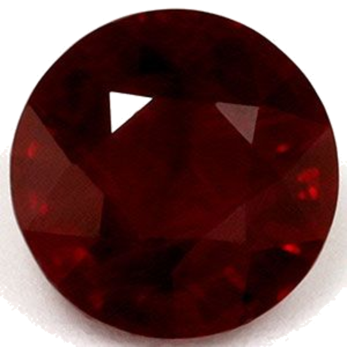 0.95 carat RED Round Rubinas (1)