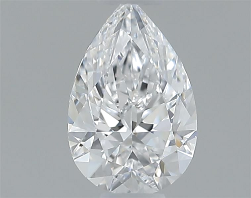 0.32 carat D-VVS2 Natūralus Pear Deimantas (1)