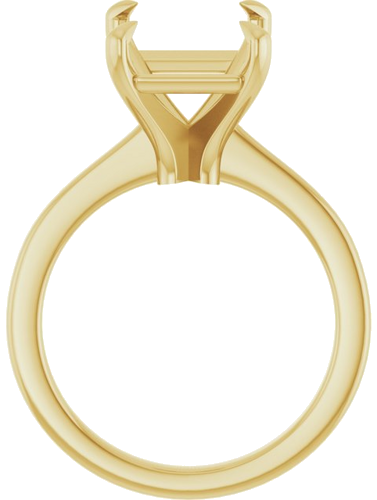 Sužadėtuvių Žiedas „Claw-Prong“ 14k yellow gold Emerald 11mm x 9mm (2)