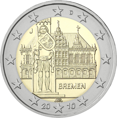 2010 Germany Federal Land of Bremen 2 euro coins (1)