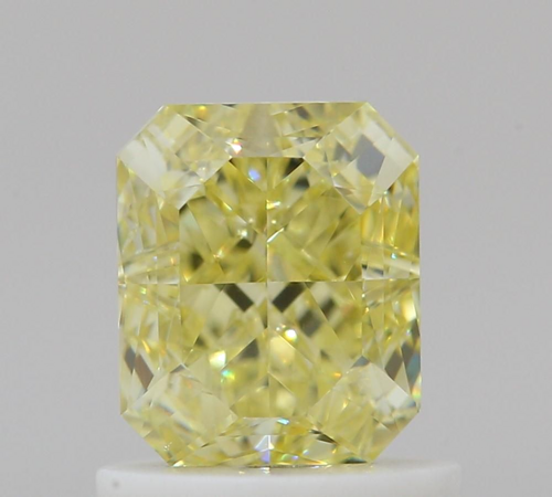 1.0 carat Fancy Intense Yellow-SI1 Natūralus Radiant Deimantas (1)