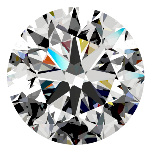 0.5 carat D-VS1 Very Good cut Natūralus Round Deimantas (1)