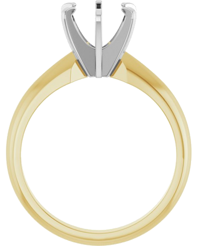 Sužadėtuvių Žiedas „Heavyweight Solitaire“ 14k yellow/white gold Round 7mm (2)