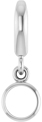 Pakabukas „Bezel-Set Solitaire Charm“ 925 Sidabro Round 4mm (1)