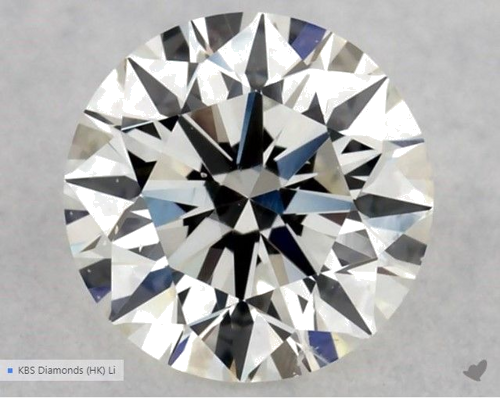0.5 carat I-SI1 Very Good cut Natūralus Round Deimantas (1)