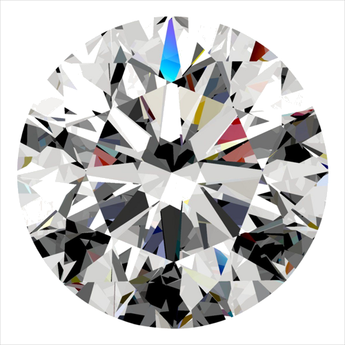 0.35 carat F-VVS2 Excellent cut Natūralus Round Deimantas (1)