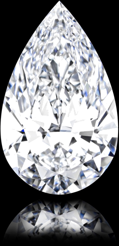 3.05 carat D-FL Natūralus Pear Deimantas (1)