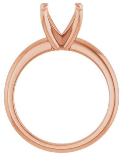 Sužadėtuvių Žiedas „Solitaire“ 585 Rožinis Aukso Oval 10mm x 8mm (2)