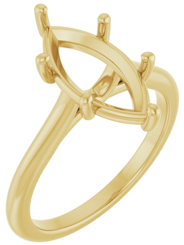 Sužadėtuvių Žiedas 14k yellow gold Marquise 14mm x 7mm (1)