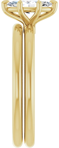 14K Yellow 8x4 mm Marquise Solitaire Engagement Ring Mounting (9)