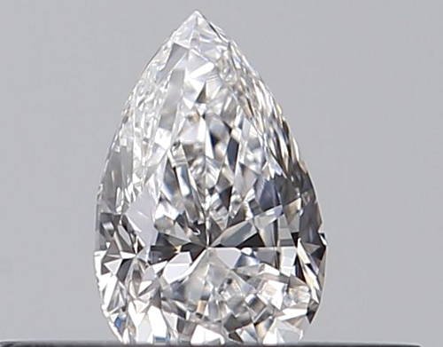 0.24 carat D-VVS2 Natūralus Pear Deimantas (1)
