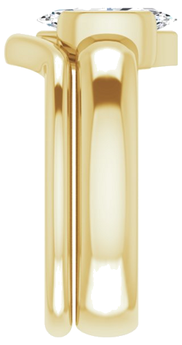 Sužadėtuvių Žiedas „Half-Bezel Solitaire“ 14k yellow gold Marquise 10mm x 5mm (9)