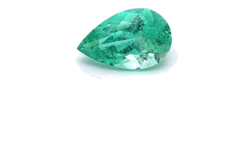 0.6 carat GREEN MODIFIEDBRILLIANT cut Pear Smaragdas (1)