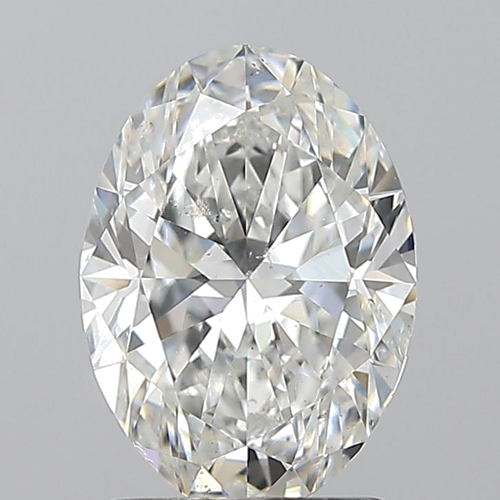 1.7 carat F-SI1 Natūralus Oval Deimantas (1)
