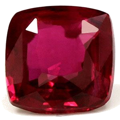 0.88 carat RED Cushion Rubinas (1)