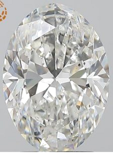 2.5 carat G-SI2 Natūralus Oval Deimantas (1)