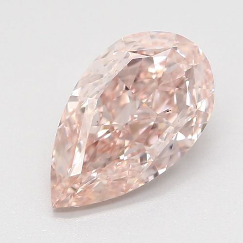 1.3 carat Fancy Pink-VS2 Natūralus Pear Deimantas (1)