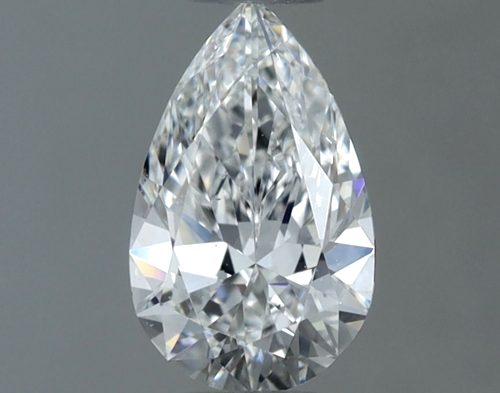 0.6 carat F-VS2 Natūralus Pear Deimantas (1)