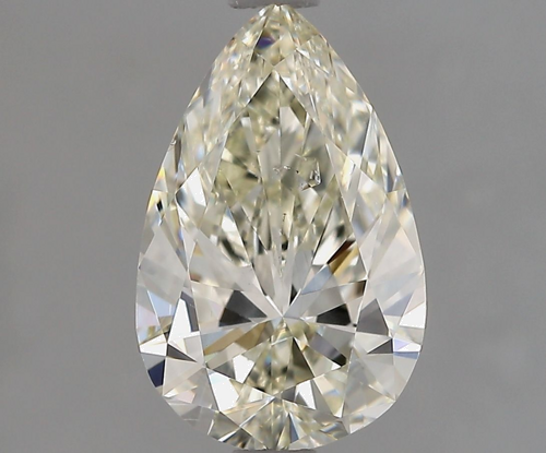 2.0 carat K-SI1 Natūralus Pear Deimantas (1)