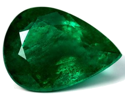 2.74 carat GREEN Pear Smaragdas (1)