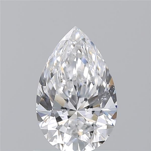 0.9 carat D-SI2 Natūralus Pear Deimantas (1)