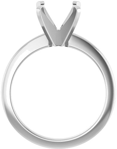 Sužadėtuvių Žiedas 14k white gold Oval 10mm x 8mm (2)