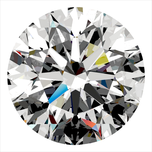 0.4 carat E-VS1 Excellent cut Natūralus Round Deimantas (1)