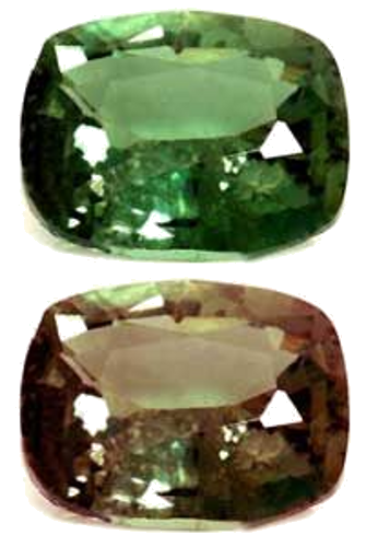 0.66 carat GREEN Cushion Alexandrite (1)