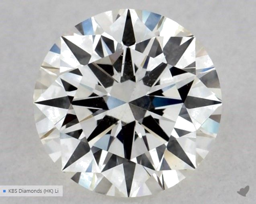 0.5 carat J-SI2 Excellent cut Natūralus Round Deimantas (1)