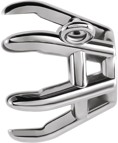 Pakabukas „Solitaire“ 14k white gold Round 4mm (2)