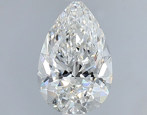 1.0 carat F-SI1 Natūralus Pear Deimantas (1)
