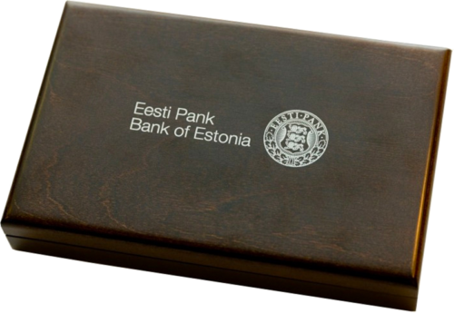 2010 Estija Paskutinės kronos Auksinių ir Sidabrinių monetų rinkinys (8)