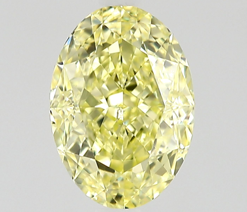 0.9 carat Fancy Yellow-SI1 Natūralus Oval Deimantas (1)