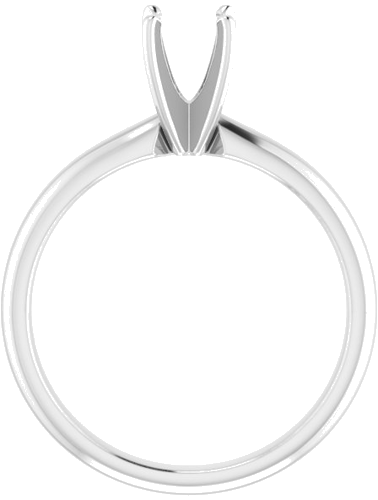 Sužadėtuvių Žiedas „Solitaire“ 585 Baltojo Aukso Round 5.4mm x 5.7mm (2)