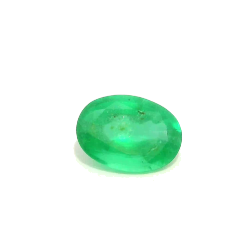 0.69 carat GREEN Oval Smaragdas (1)