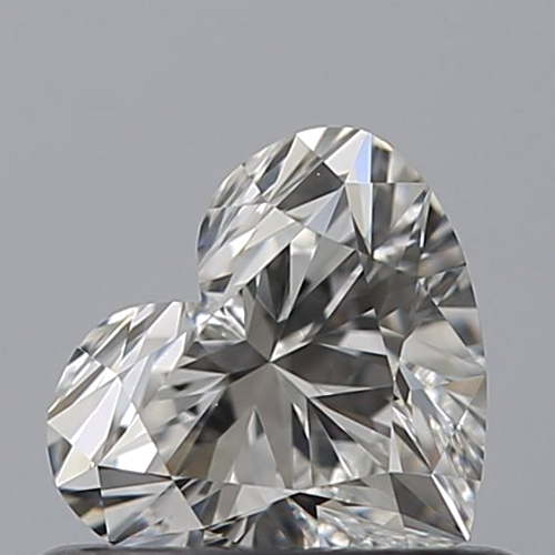 0.51 carat F-VVS2 Natūralus Heart Deimantas (1)