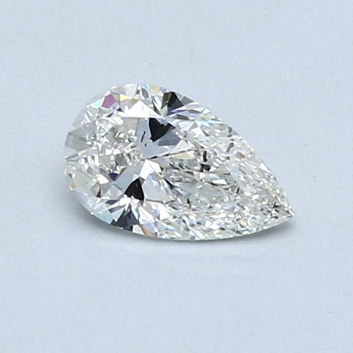 0.5 carat H-SI2 Natūralus Pear Deimantas (1)
