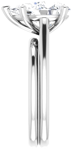 Sužadėtuvių Žiedas „Infinity-Inspired“ 585 Baltojo Aukso Pear Shape 12mm x 8mm (9)