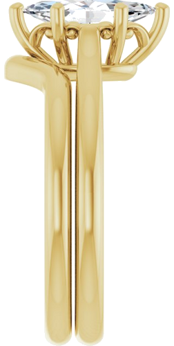 Sužadėtuvių Žiedas „Solitaire“ 10k yellow gold Marquise 10mm x 5mm (9)