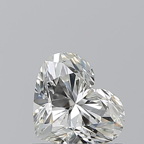 0.71 carat J-VVS2 Natūralus Heart Deimantas (1)