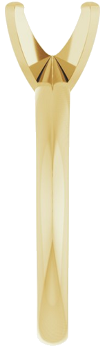 Sužadėtuvių Žiedas „Lightweight Solitaire“ 14k yellow gold Elongated Cushion 7mm x 5mm (4)
