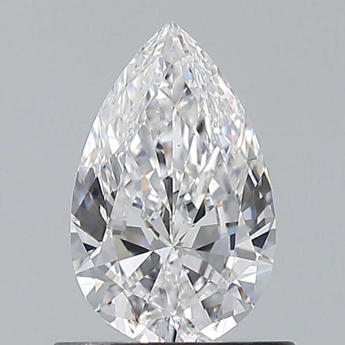 0.7 carat D-VS2 Natūralus Pear Deimantas (1)