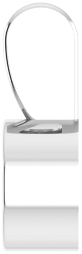 14K White 4 mm Round Bezel-Set Solitaire Pendant Mounting (3)